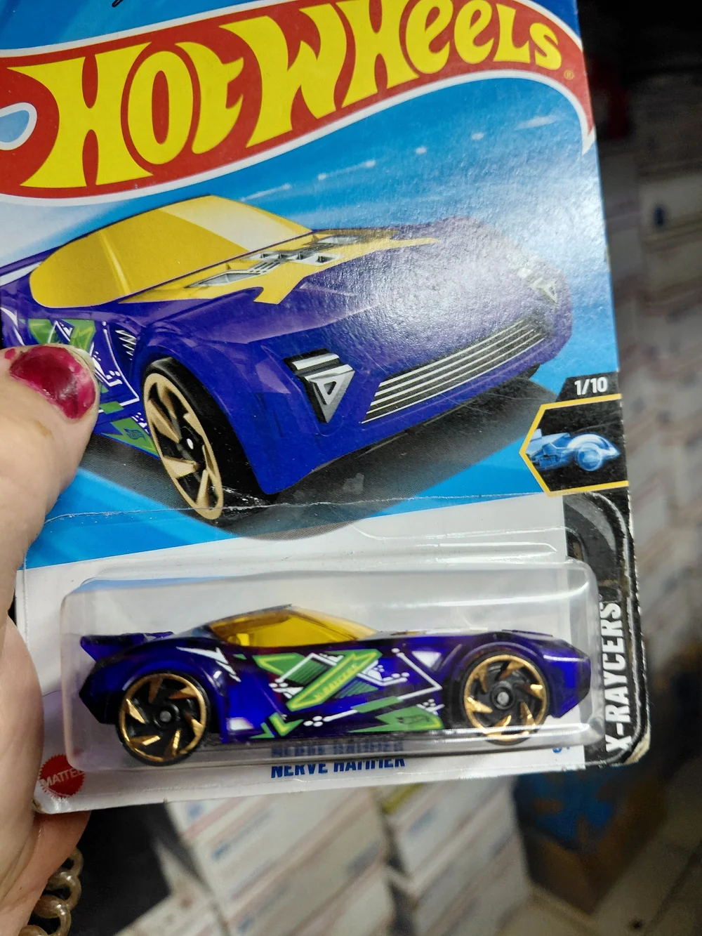Hot Wheels Nerve Hammer from the 2025 HW X-Raycers series (1/10, number 13/250,